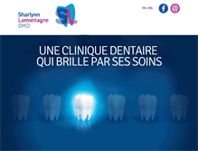 Tablet Screenshot of cliniquelamontagne.com